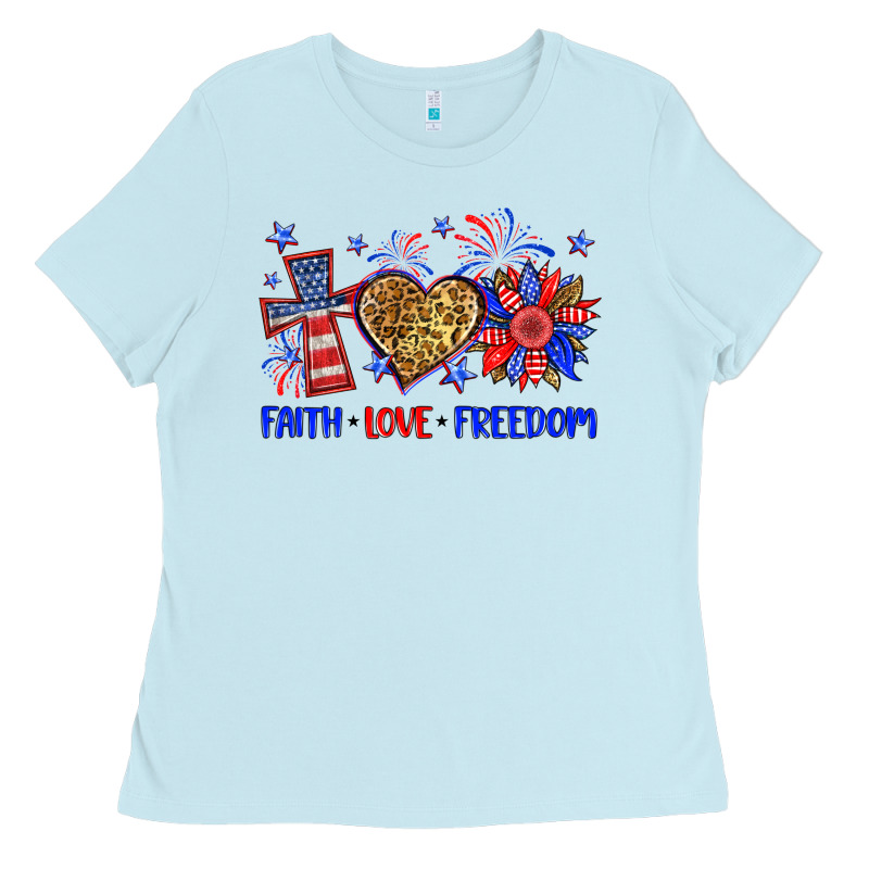 Faith Love Freedom Ladies Tee by Neo Western | Teevron