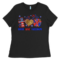 Black faith love freedom Ladies Tee - Neo Western