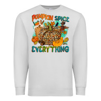 Dove Grey Pumpkin spice everything Premium Sweatshirt - NancyCooperArtShop