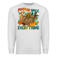 Oatmeal Heather Pumpkin spice everything Premium Sweatshirt - NancyCooperArtShop