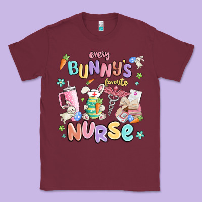 Every Favorite Bunnys Nurse Classic Tee Designed By Maliassmallbusiness