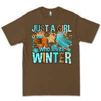 Cacao just a girl who loves winter Premium Tee - FaDigitalArtStudio