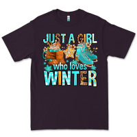 Plum just a girl who loves winter Premium Tee - FaDigitalArtStudio