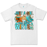 White just a girl who loves winter Premium Tee - FaDigitalArtStudio