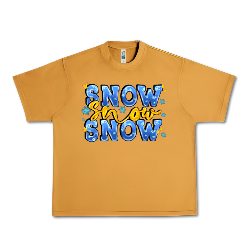 Snow Snow Snow With Sparkle Urban Heavy Tee by AdoDesignShop | Teevron