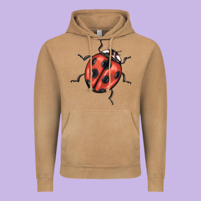 Ladybug Vintage Hoodie Designed By Barkaloodesign