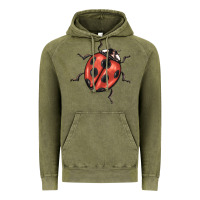 Vintage Olive ladybug Vintage Hoodie - BarkalooDesign