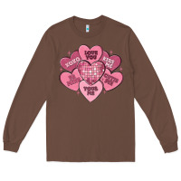 Chestnut valentines conversation hearts Long Sleeve Tee - MaliasSmallBusiness