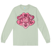 Matcha valentines conversation hearts Long Sleeve Tee - MaliasSmallBusiness