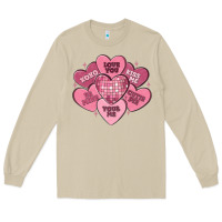 Mushroom valentines conversation hearts Long Sleeve Tee - MaliasSmallBusiness