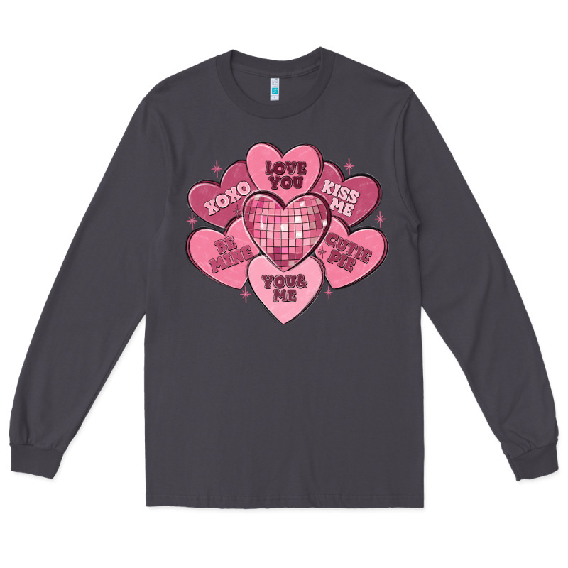 Valentines Conversation Hearts Long Sleeve Tee by MaliasSmallBusiness | Teevron