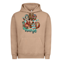 Pigment Burro One Loved Nurse Urban Hoodie - FaDigitalArtStudio