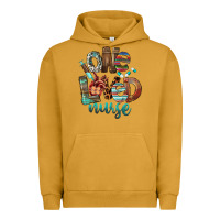 Pigment Peanut Butter One Loved Nurse Urban Hoodie - FaDigitalArtStudio