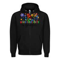 Black neurodiversity is beautiful Zipper Hoodie - Artiststas