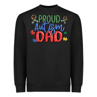 Black proud autism dad Heavyweight Sweatshirt - MaliasSmallBusiness