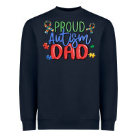 Navy proud autism dad Heavyweight Sweatshirt - MaliasSmallBusiness