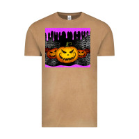 Halloween Jack O'lantern Dripping Glitter Tumbler Vintage Tee | Teevron