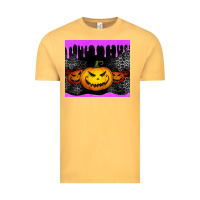 Vintage Mustard halloween jack o'lantern dripping glitter tumbler Vintage Tee - Jasminsmagicworld