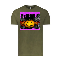 Vintage Olive halloween jack o'lantern dripping glitter tumbler Vintage Tee - Jasminsmagicworld