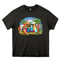 Asphalt camp life beach Heavy Core Tee - BarkalooDesign