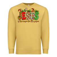 Antique Gold jesus is the reason for the season Premium Sweatshirt - texasbilliewilder