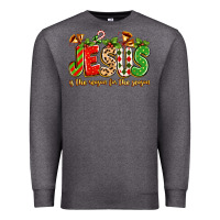 Charcoal Heather jesus is the reason for the season Premium Sweatshirt - texasbilliewilder
