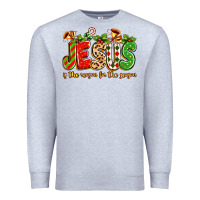 Heather Grey jesus is the reason for the season Premium Sweatshirt - texasbilliewilder