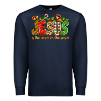 Navy jesus is the reason for the season Premium Sweatshirt - texasbilliewilder