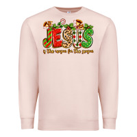Pale Pink jesus is the reason for the season Premium Sweatshirt - texasbilliewilder