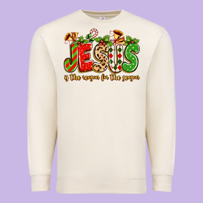 Jesus Is The Reason For The Season Premium Sweatshirt Designed By Texasbilliewilder