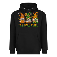 Black It's Fall Y'all Heavyweight Hoodie - texasbilliewilder