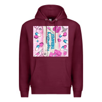 Burgundy respiratory therapist Premium Hoodie - TumblerDesignByShophia