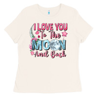 Bone i love you to the moon and back Ladies Tee - FaDigitalArtStudio