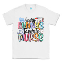 White every bunny's favorite nurse Classic Tee - MaliasSmallBusiness
