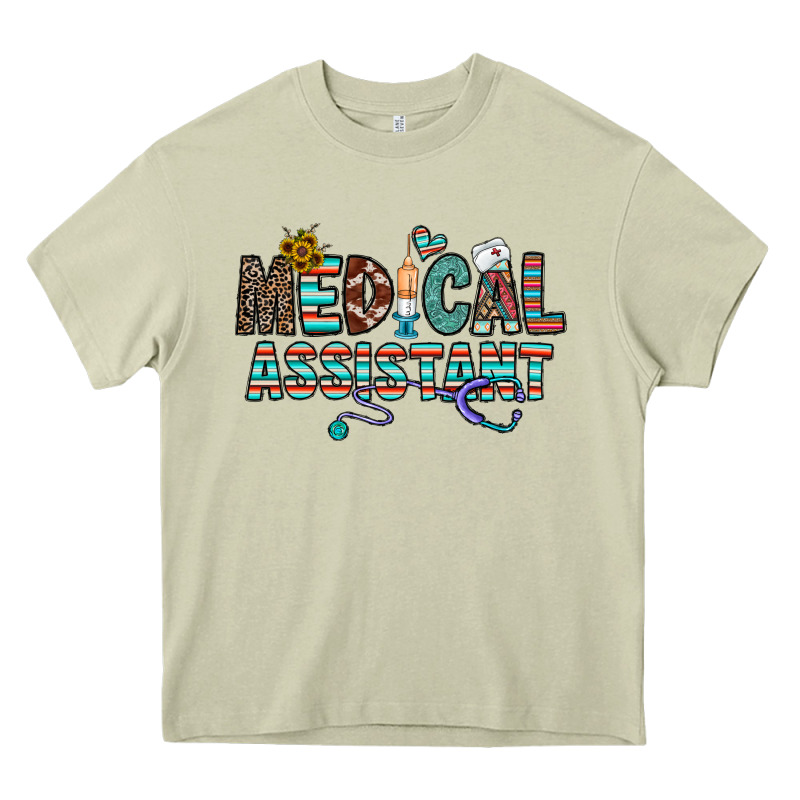 Medical Asistant Heavy Core Tee by CowhideDigitalArt | Teevron