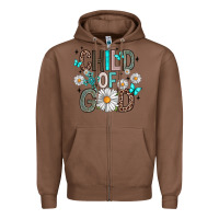Chestnut child of god Zipper Hoodie - Artiststas