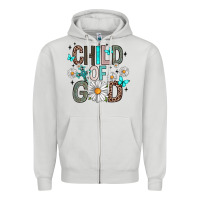 Dove Grey child of god Zipper Hoodie - Artiststas