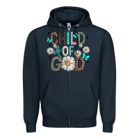 Navy child of god Zipper Hoodie - Artiststas