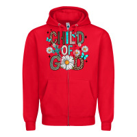 Red child of god Zipper Hoodie - Artiststas