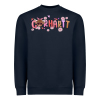 Navy carhartt cow valentines day Heavyweight Sweatshirt - MaliasSmallBusiness