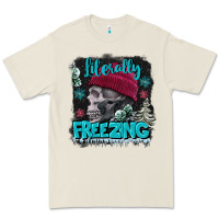 Bone literally freezing skull Premium Tee - FaDigitalArtStudio