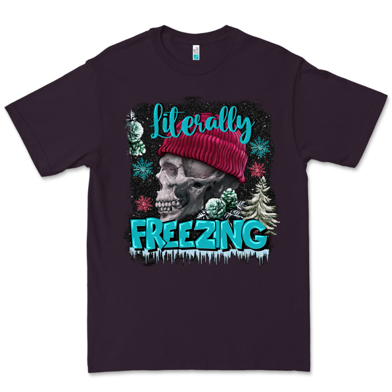 Literally Freezing Skull Premium Tee by FaDigitalArtStudio | Teevron
