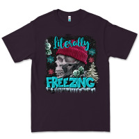Plum literally freezing skull Premium Tee - FaDigitalArtStudio