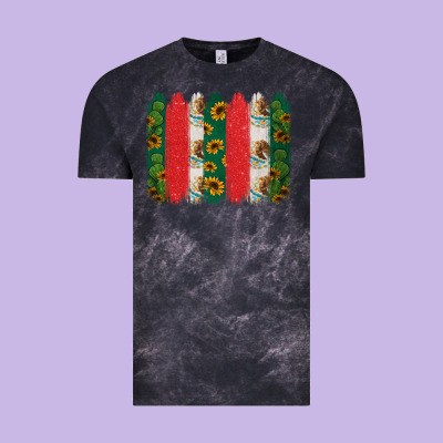 Mexican Flag Brushstroke Vintage Tee Designed By Jasminsmagicworld