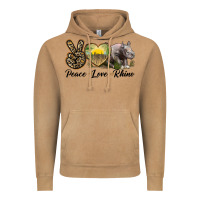 Vintage Camel peace love rhino Vintage Hoodie - LillyAllenDesigns