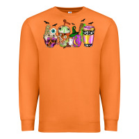 Carrot Halloween coffee cups Premium Sweatshirt - NancyCooperArtShop