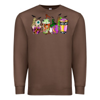 Chestnut Halloween coffee cups Premium Sweatshirt - NancyCooperArtShop