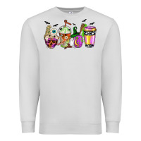 Dove Grey Halloween coffee cups Premium Sweatshirt - NancyCooperArtShop