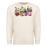Sandshell Halloween coffee cups Premium Sweatshirt - NancyCooperArtShop