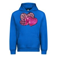 Cobalt breast cancer hearts Urban Hoodie - FaDigitalArtStudio